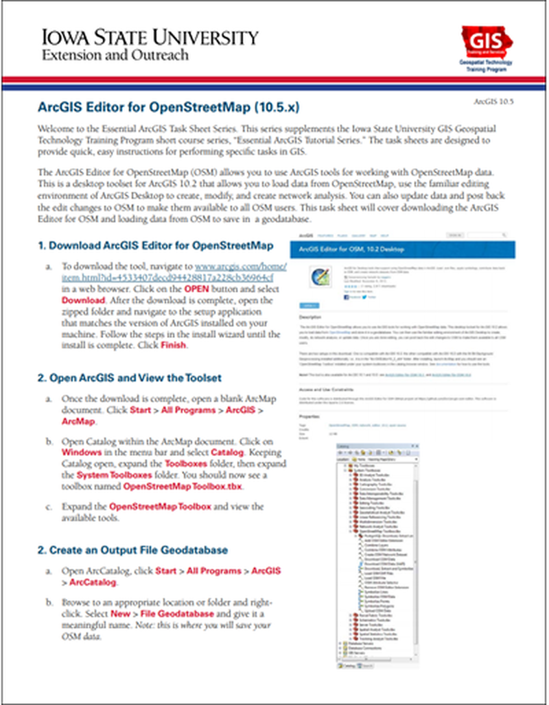 ArcGIS Editor for OpenStreetMap (10.5.x) image number 0