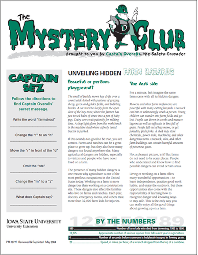 Unveiling Hidden Farm Hazards -- The Mystery Club image number 0
