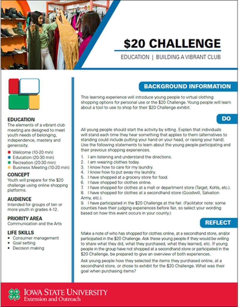 $20 Challenge -- Vibrant Clubs image number 0
