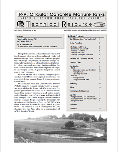 Circular Concrete Manure Tanks