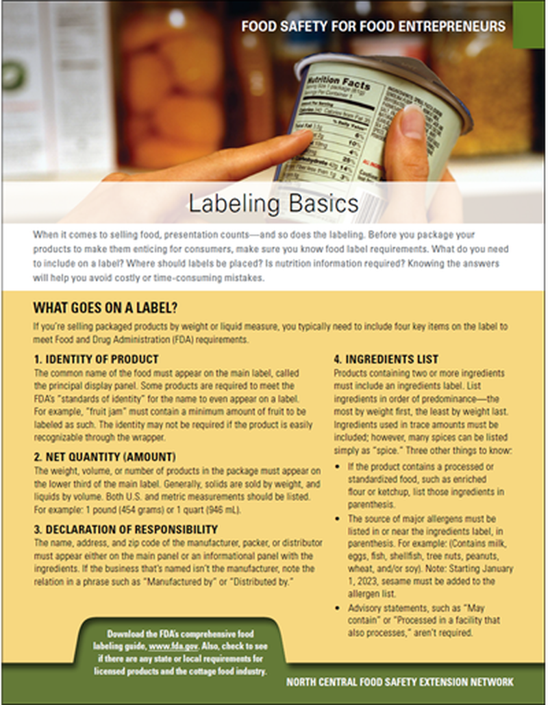Food Safety for Food Entrepreneurs image number 1