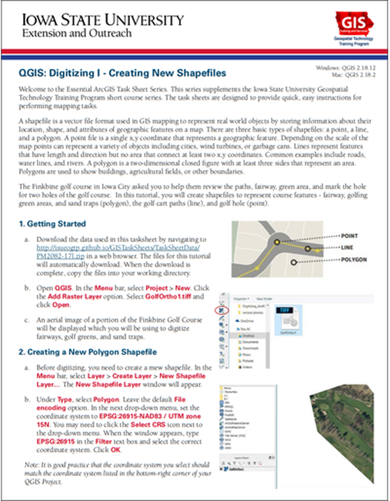 QGIS: Digitizing I - Creating New Shapefiles image number 0