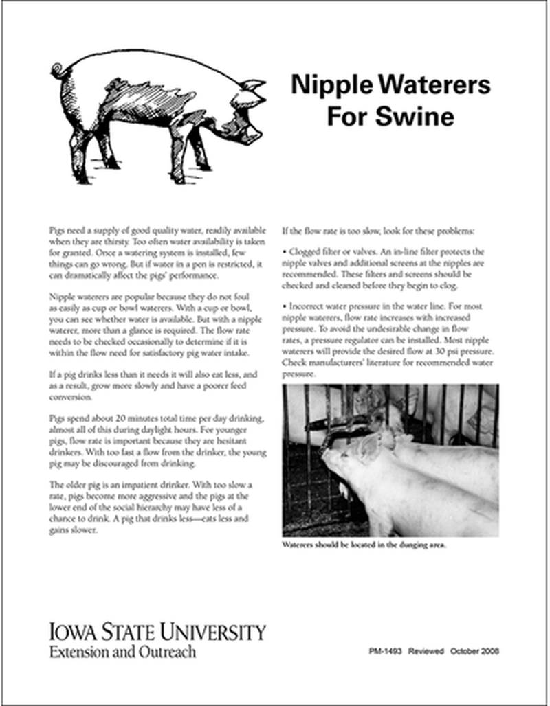 Nipple Waterers for Swine image number 0