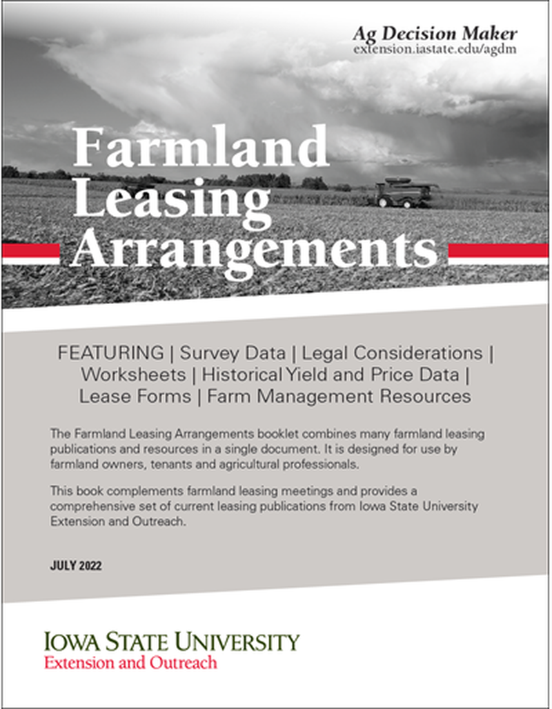 Farmland Leasing Arrangements booklet image number 0