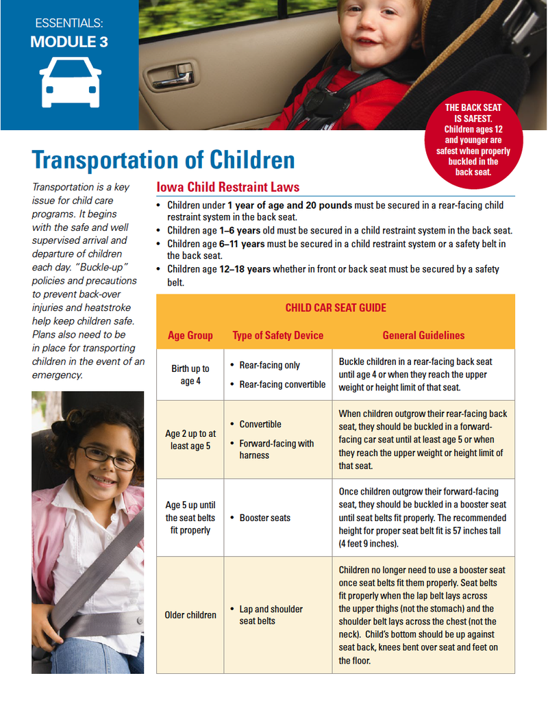Transportation of Children - Essentials Child Care image number 0