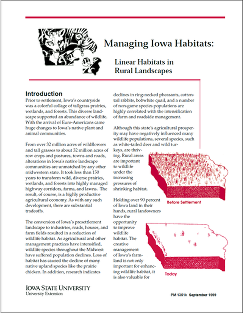 Linear Habitats in Rural Landscapes - Managing Iowa Habitats image number 1