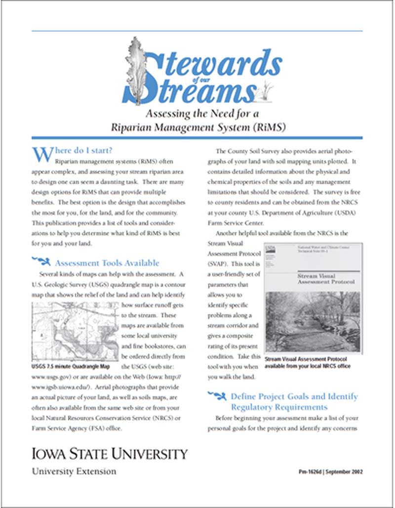 Assessing the Need for a Riparian Management System -- Stewards of Our Streams image number 0
