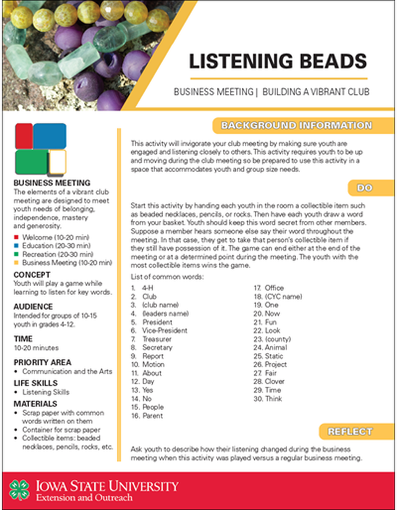 Listening Beads -- Vibrant Clubs image number 0