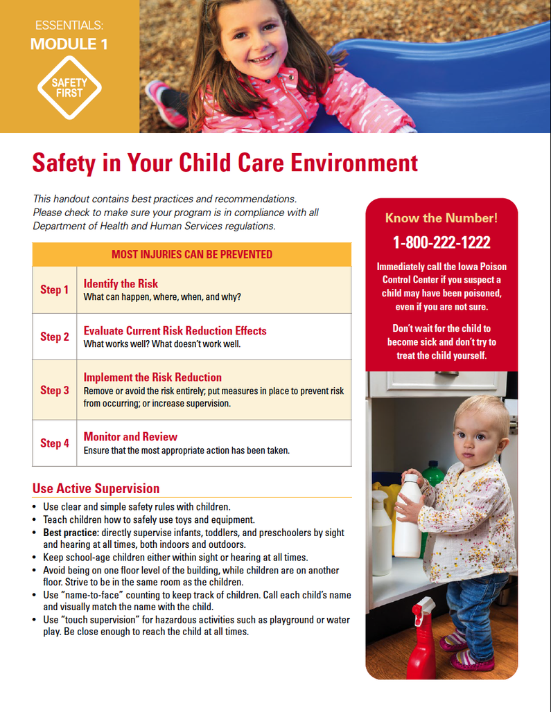 Safety in Your Child Care Environment - Essentials Child Care image number 0