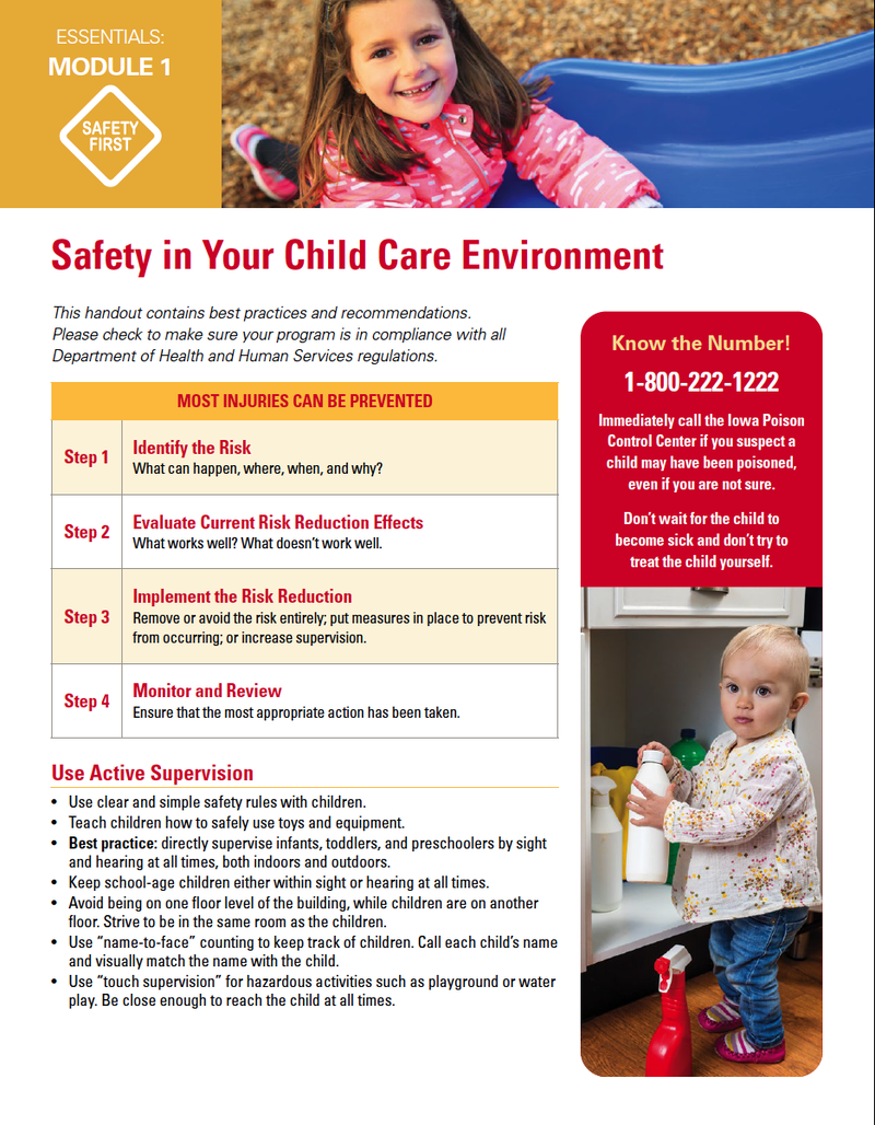 Safety in Your Child Care Environment - Essentials Child Care image number 0