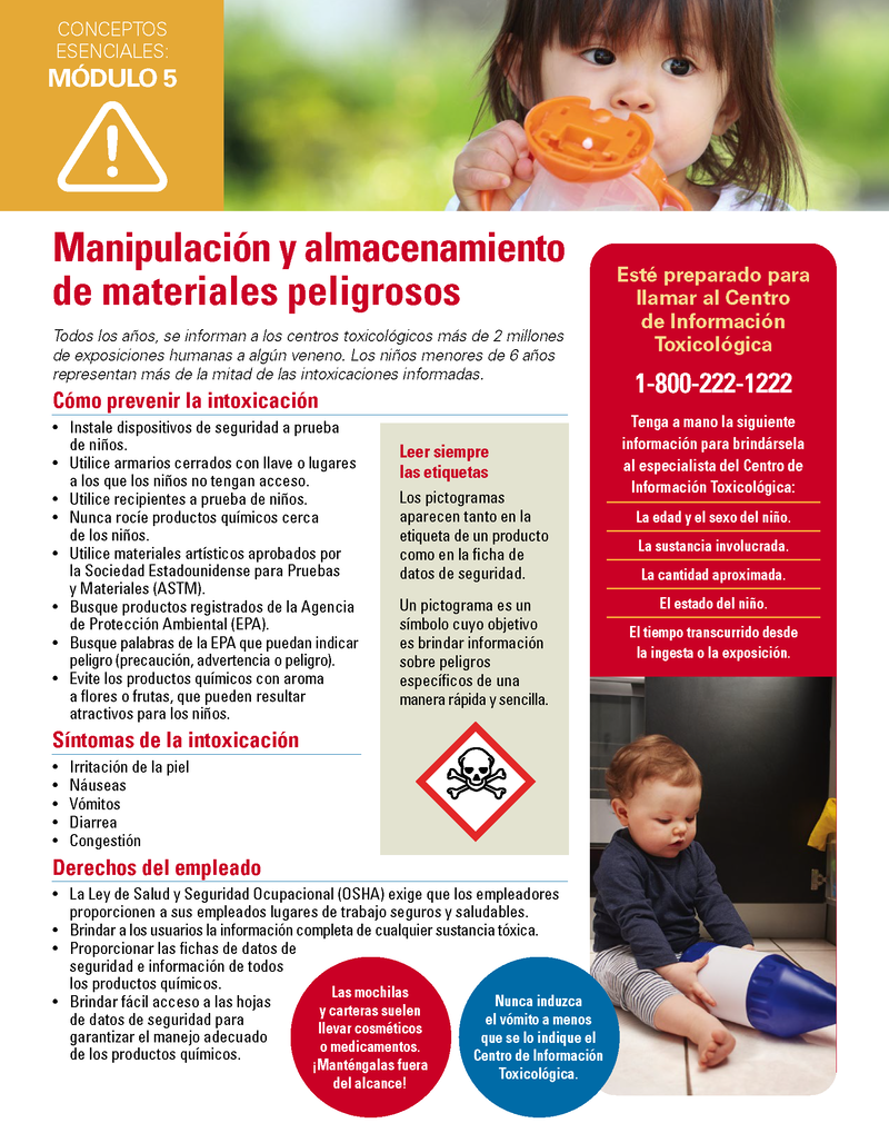 Handling and Storage of Hazardous Materials - Essentials Child Care image number 1