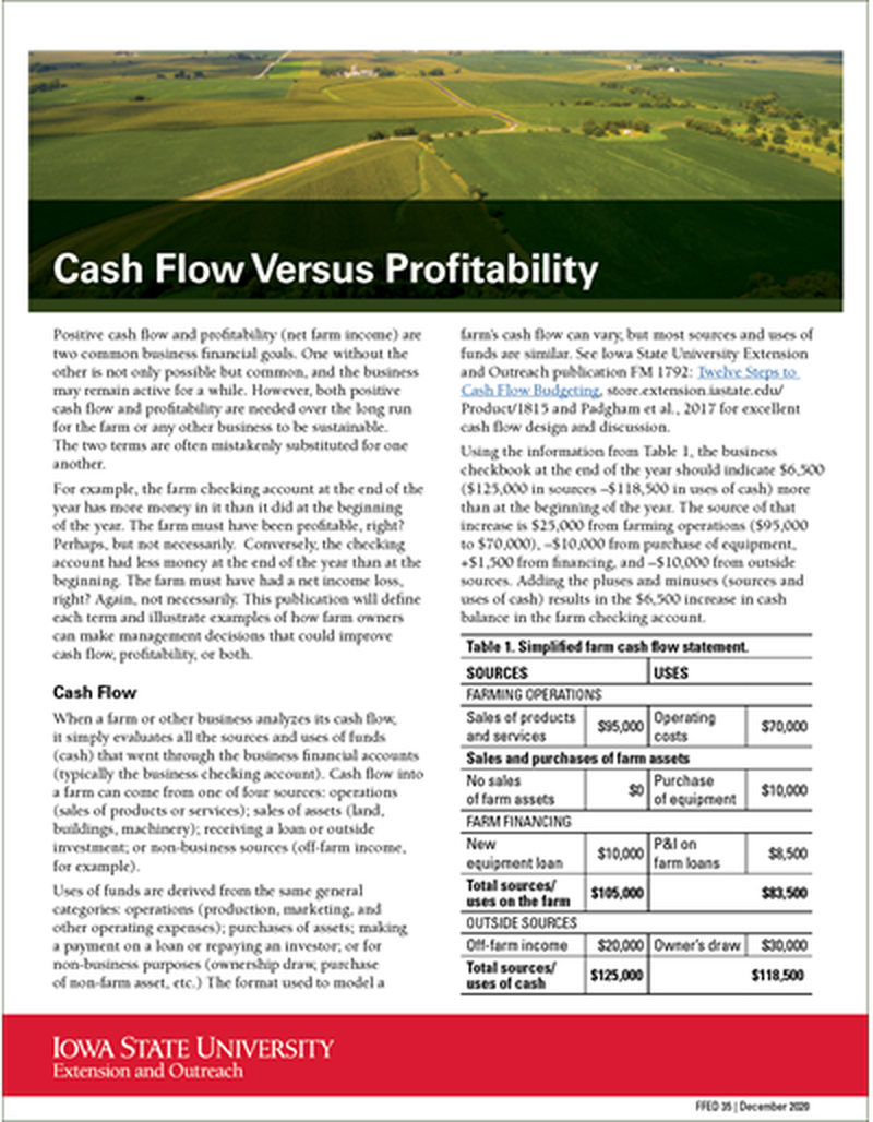 Cash Flow Versus Profitability image number 0