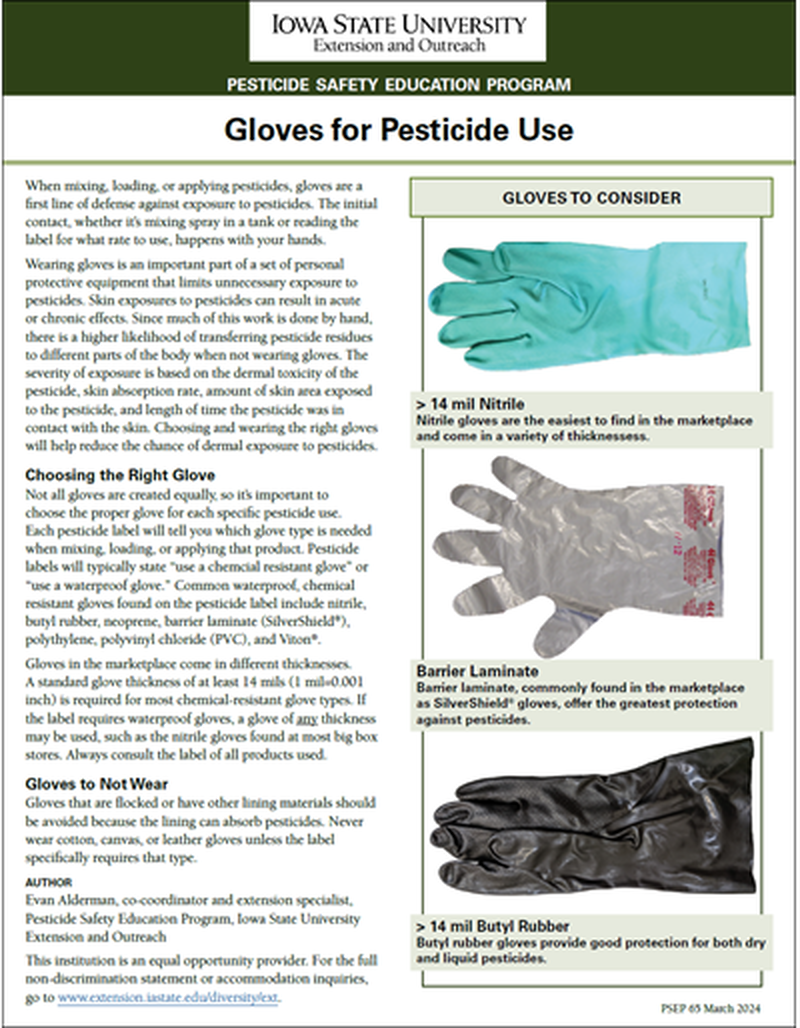 Gloves for Pesticide Use image number 0
