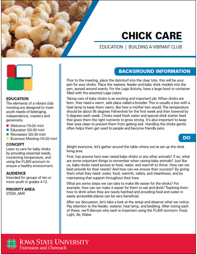 Chick Care -- Vibrant Clubs