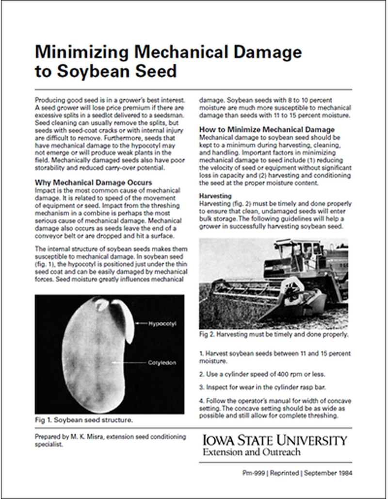 Minimizing Mechanical Damage to Soybeans image number 1