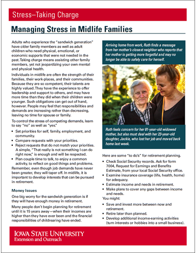 Managing Stress in Midlife Families - Stress: Taking Charge