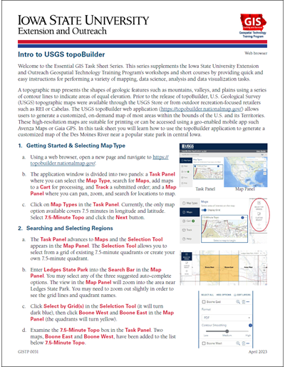 Intro to USGS topoBuilder