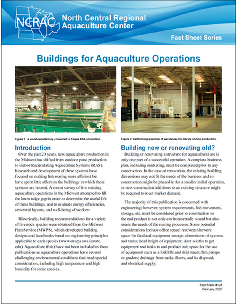 Buildings for Aquaculture Operations image number 0