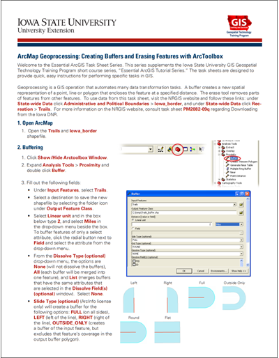 ArcMap Geoprocessing: Creating Buffers and Erasing Features with ArcToolbox