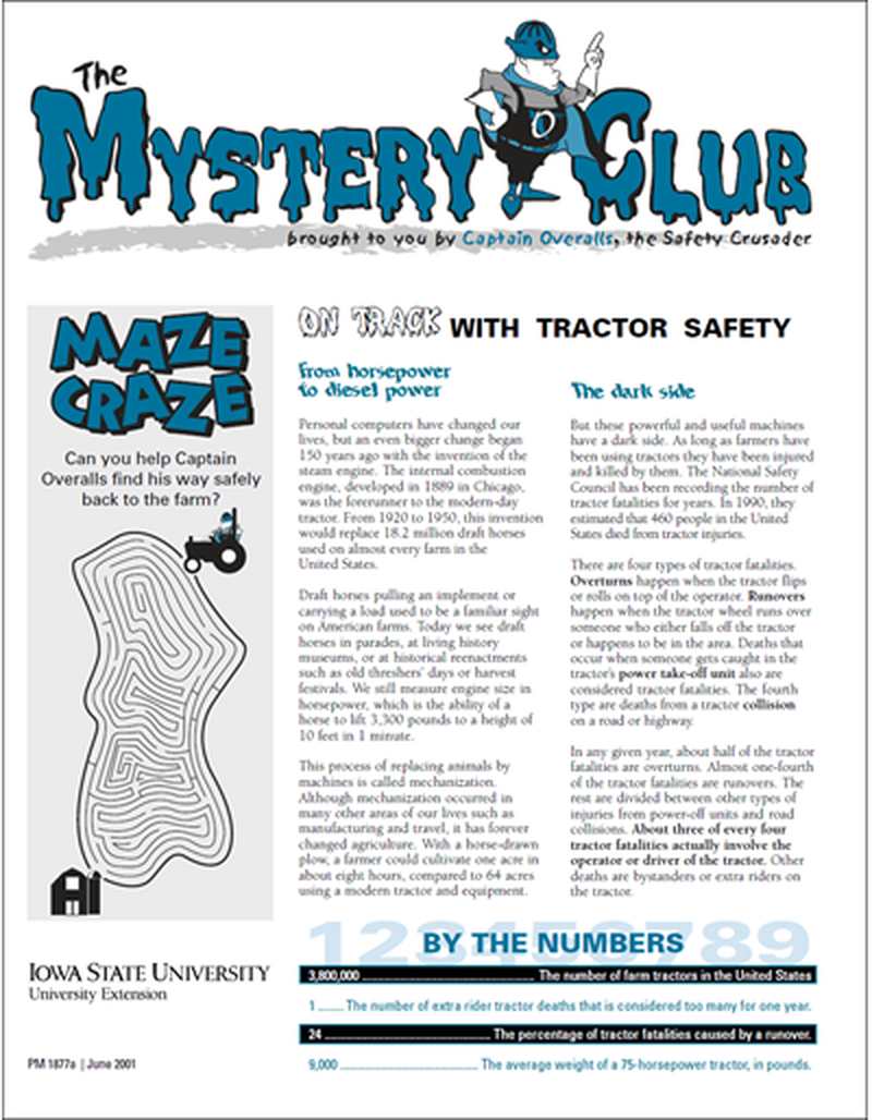 On Track with Tractor Safety -- The Mystery Club image number 0