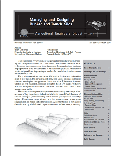 Managing and Designing Bunker and Trench Silos