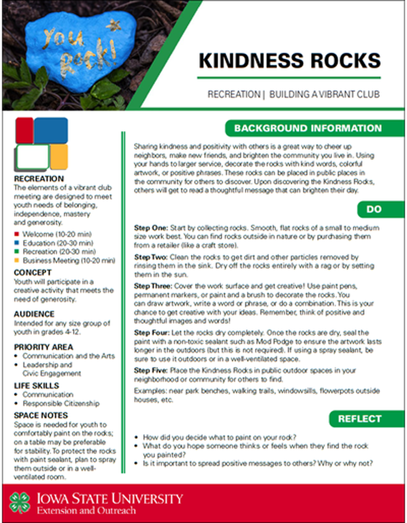 Kindness Rocks -- Vibrant Clubs image number 0