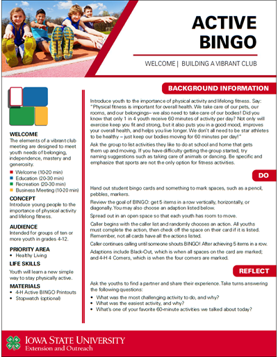 Active Bingo -- Vibrant Clubs
