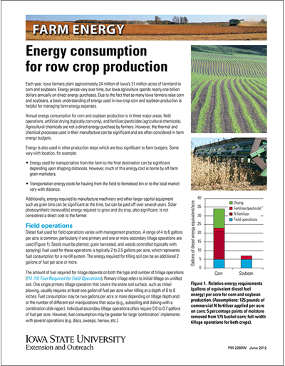 Energy consumption for row crop production - Farm Energy