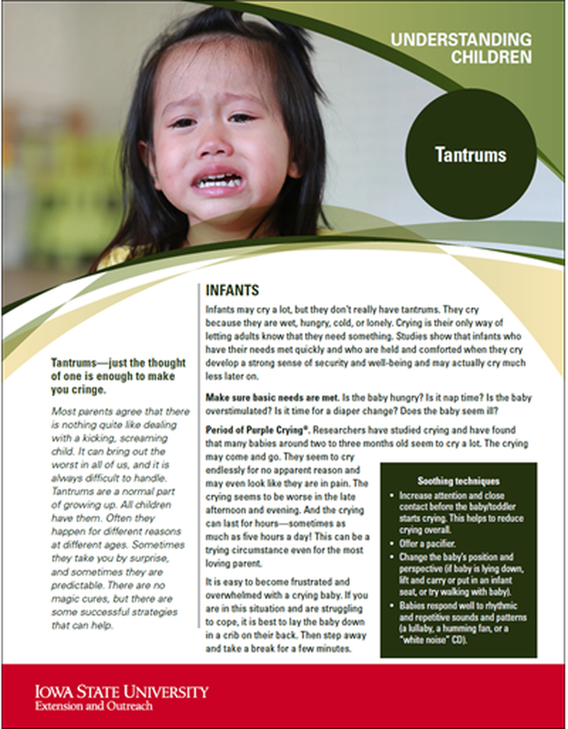 Tantrums -- Understanding Children image number 0