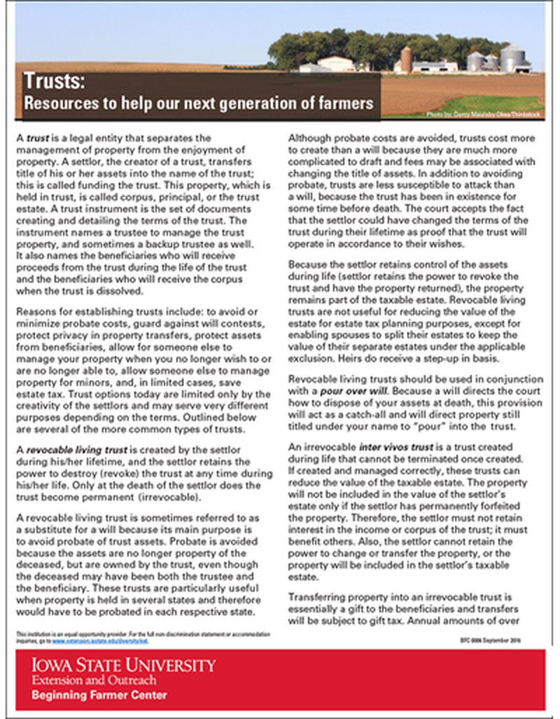 Trusts - Beginning Farmer Center image number 0