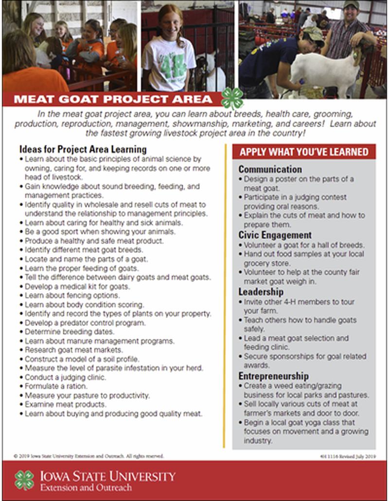 Meat Goat Project Area Guide image number 0