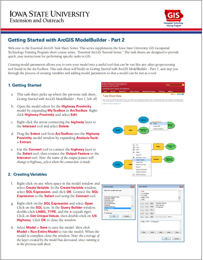 Getting Started with ArcGIS Model Builder - Part 2