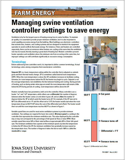 Managing swine ventilation controller settings to save energy - Farm Energy