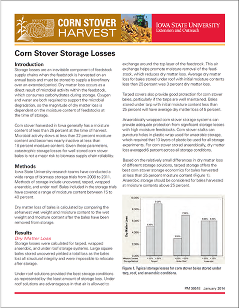 Corn Stover Storage Losses image number 0