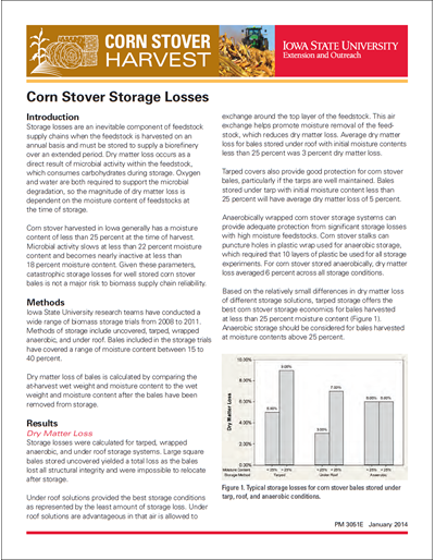 Corn Stover Storage Losses