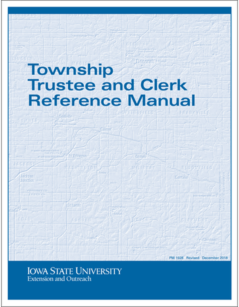 Township Trustee and Clerk Reference Manual image number 0