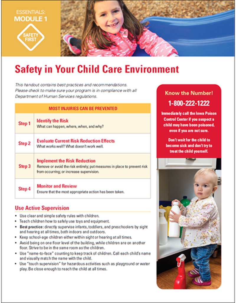 Safety in Your Child Care Environment - Essentials Child Care image number 0