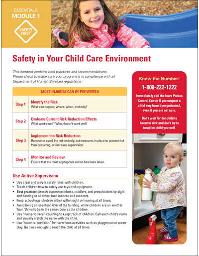 Safety in Your Child Care Environment - Essentials Child Care