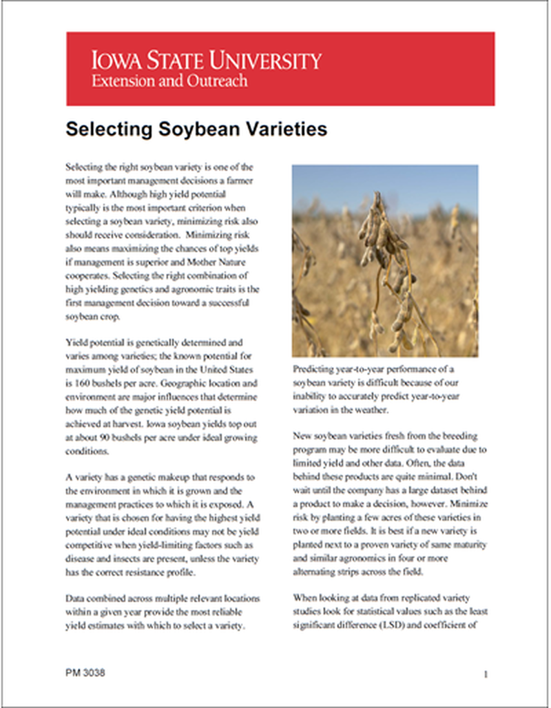 Selecting Soybean Varieties image number 0