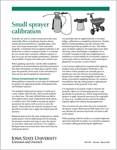 How to Calibrate Sprayers for Accurate Pesticide Use